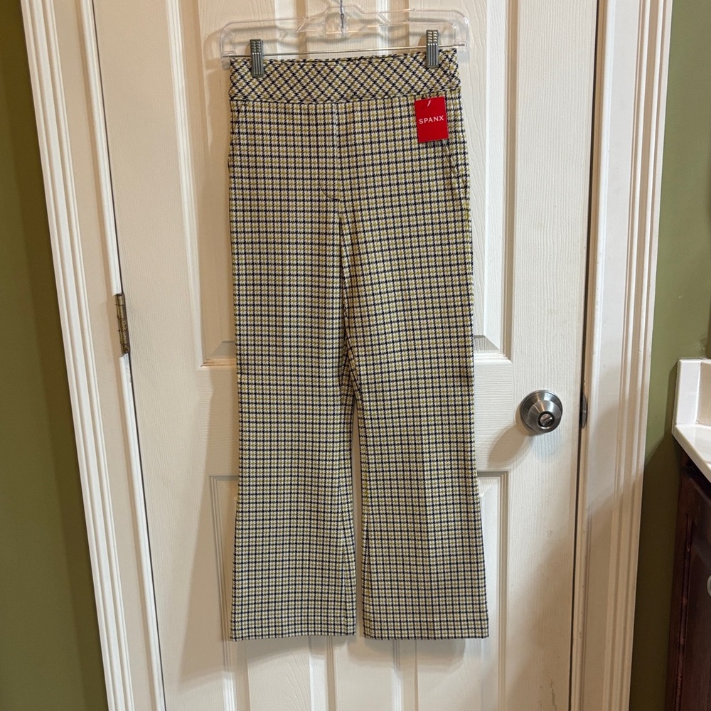 NWT SPANX Windowpane Knit Pull-On Pants